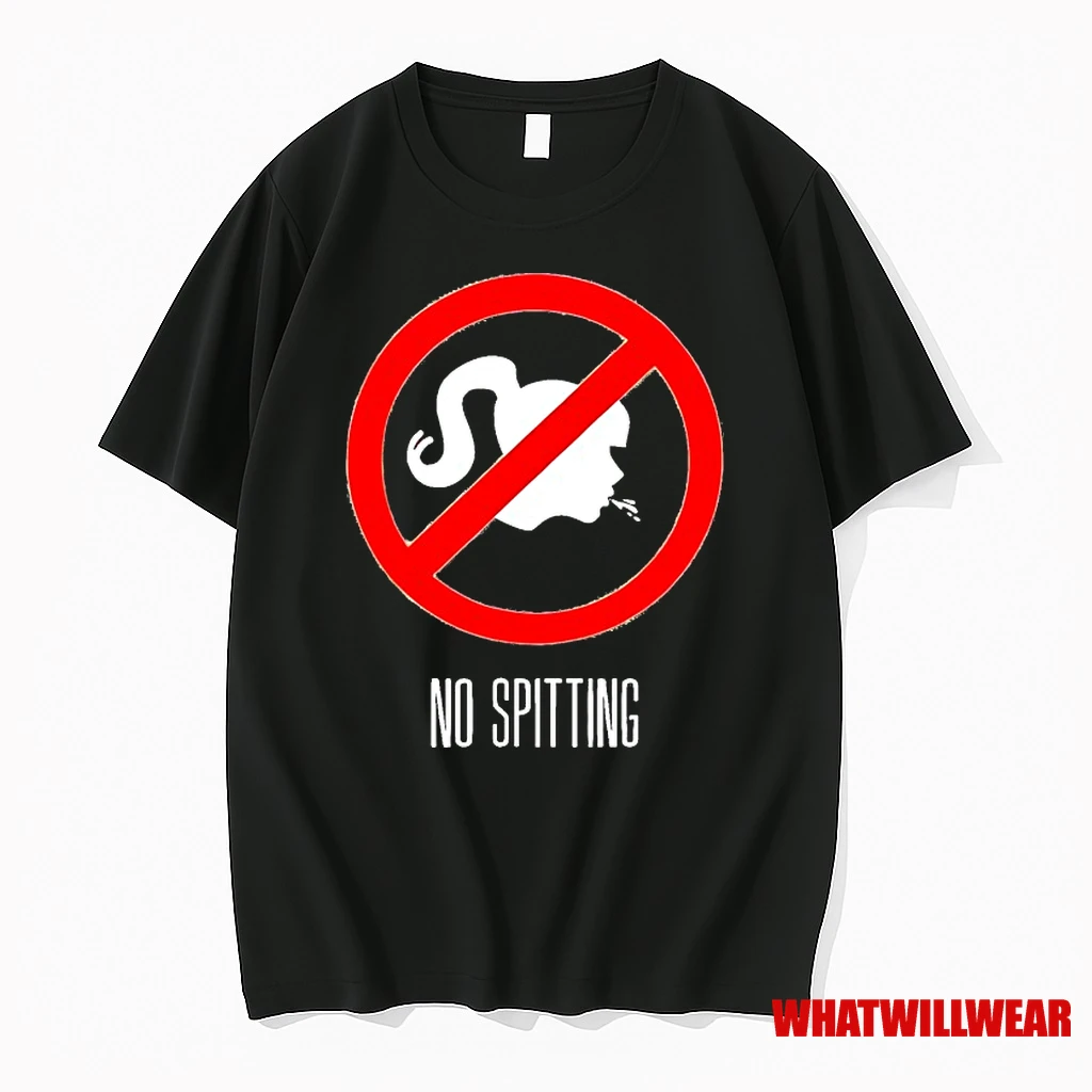 Offensive No Spitting Novelty Adult Shirts