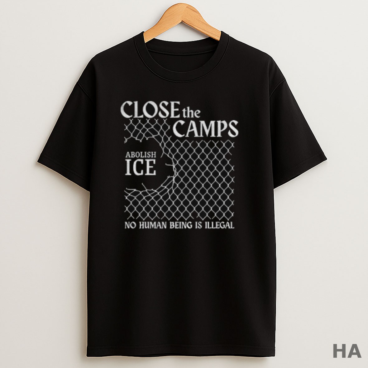 Official Abolish Ice Close The Camps No Human Being Is Illegal T Shirt