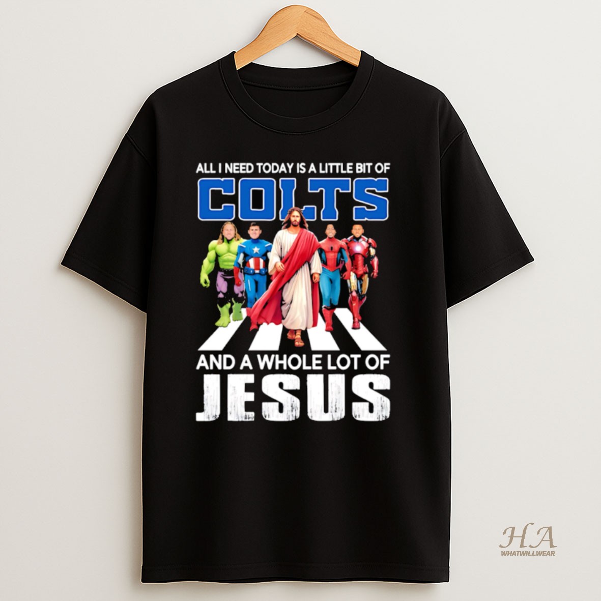 Official All I Need Today Is A Little Bit Of Indianapolis Colts And A Whole Lot Of Jesus T Shirt