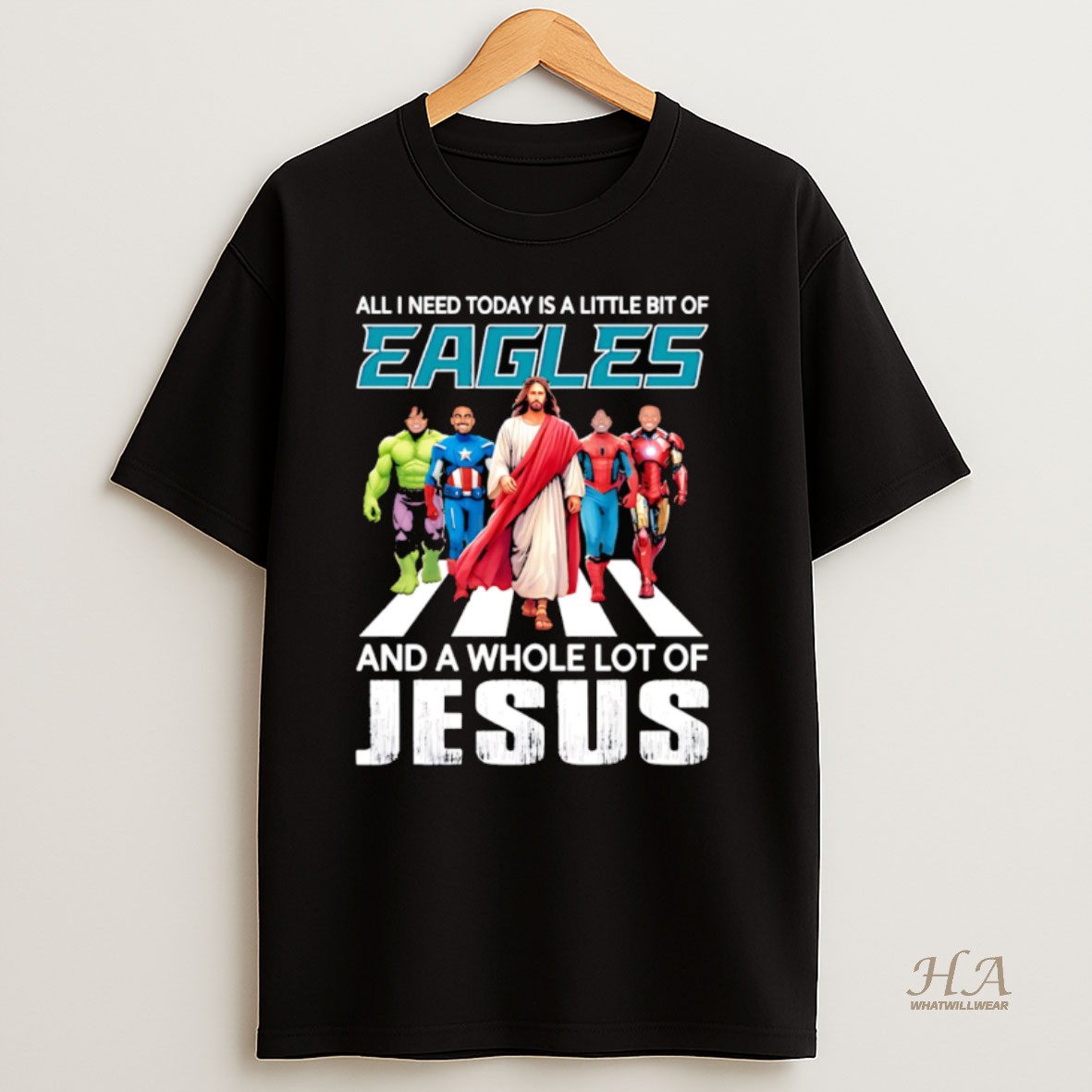 Official All I Need Today Is A Little Bit Of Philadelphia And A Whole Lot Of Jesus T Shirt