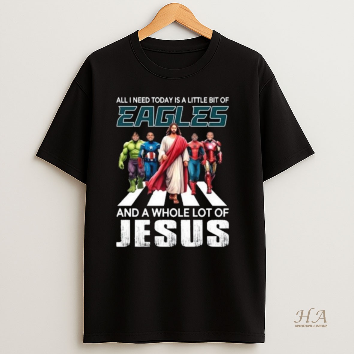 Official All I Need Today Is A Little Bit Of Philadelphia Eagles And A Whole Lot Of Jesus 2025 Long Sleve T Shirt