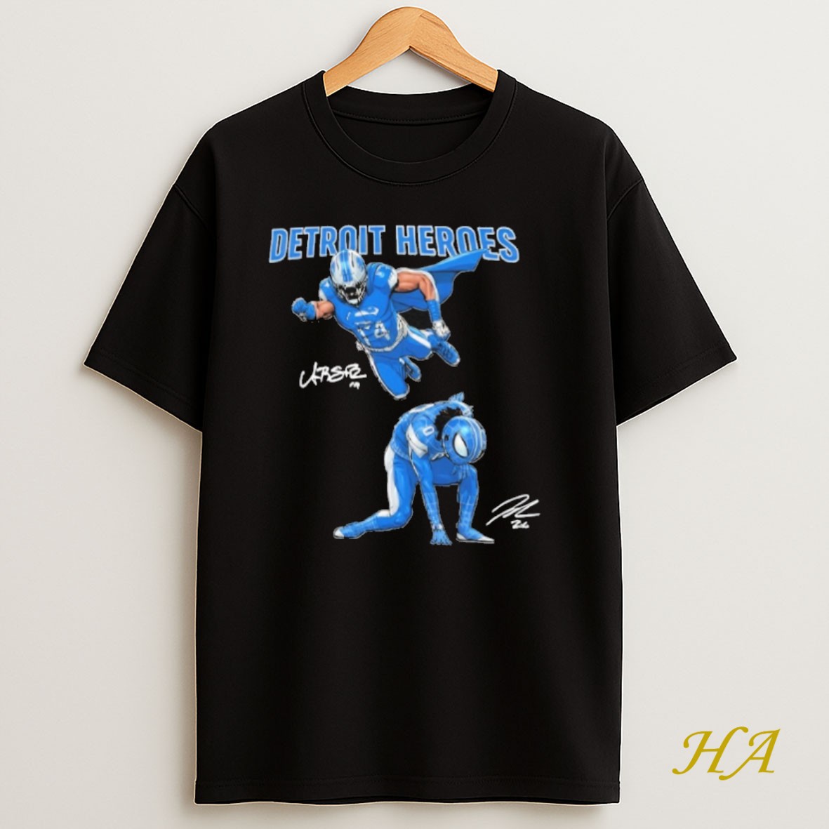 Official Amon Ra St Brown And Jahmyr Gibbs Detroit Heroes 2025 Shirt
