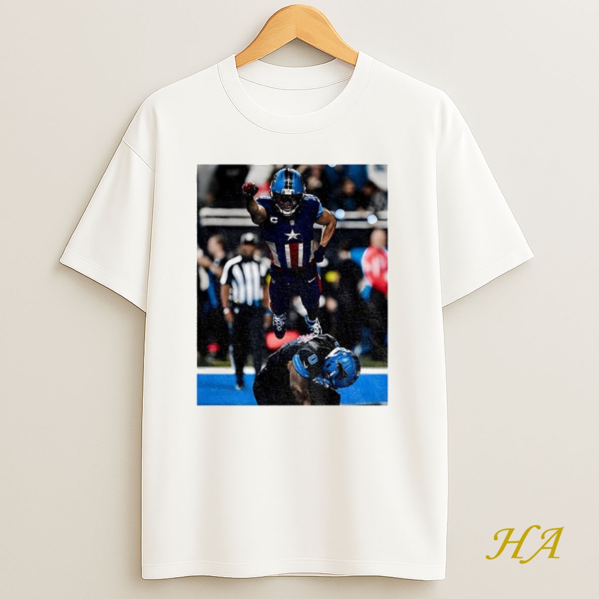 Official Amon Ra St Brown And Jahmyr Gibbs Spider Man Photo Detroit Lions Shirt