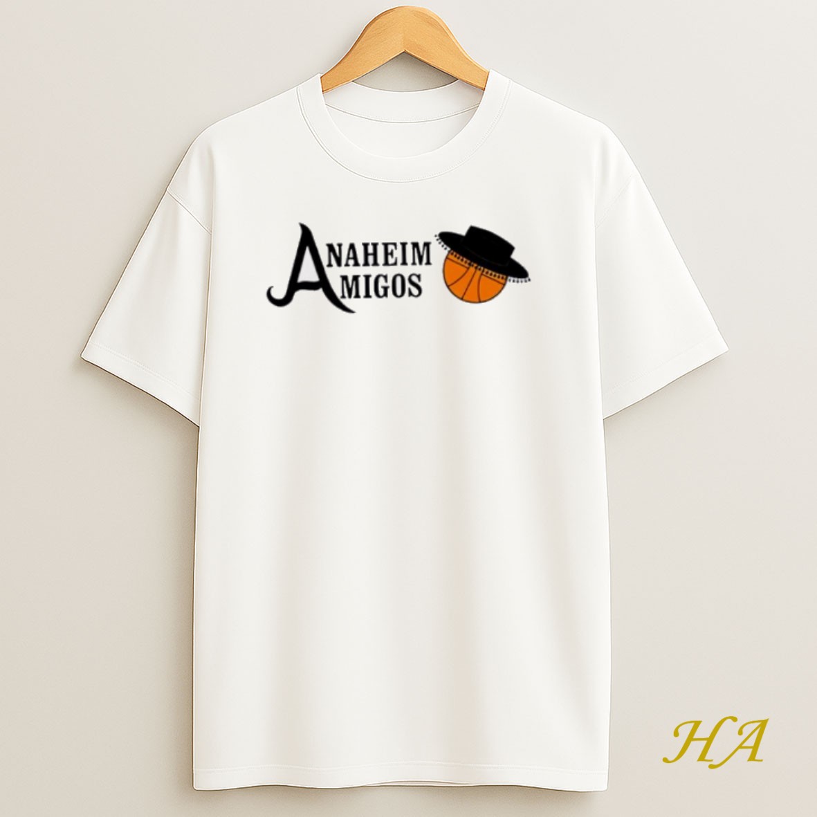 Official Anaheim Amigos Aba Basketball Logo T Shirt