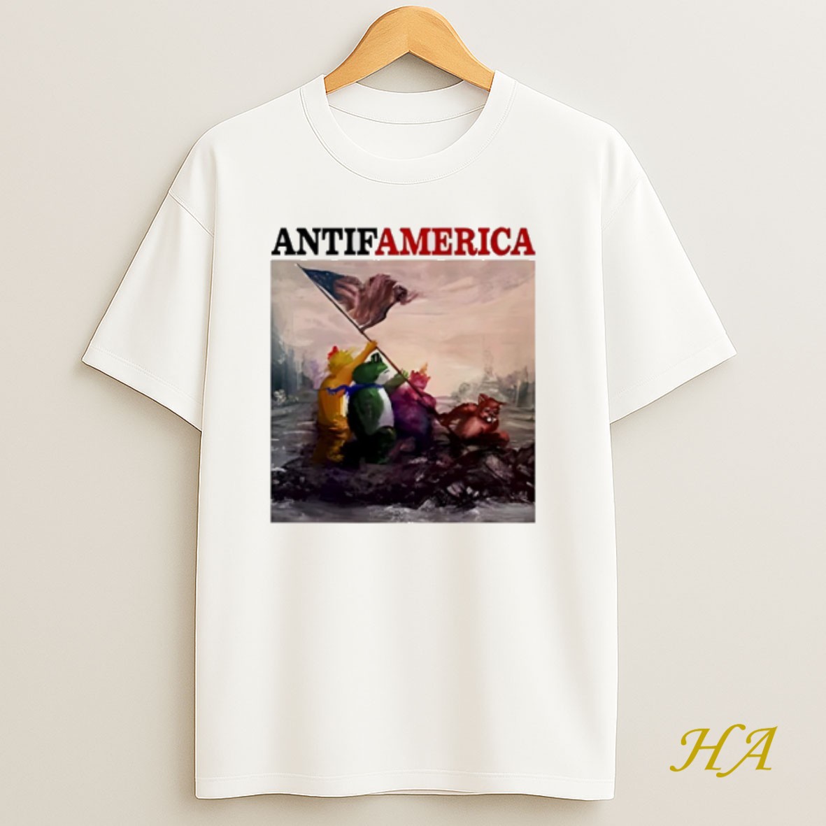 Official Antifamerica Portland Frog Meme Shirt