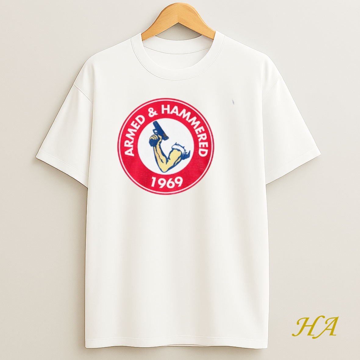 Official Armed And Hammered 1969 Logo T Shirt