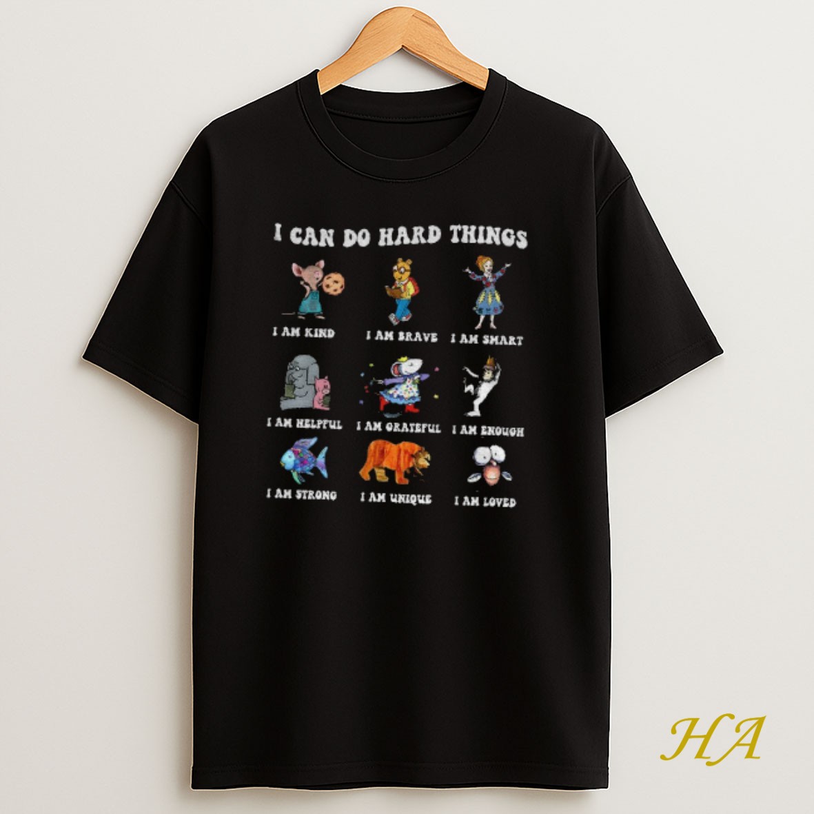 Official Arthur Read Book Characters I Can Do Hard Things Back To School T Shirt