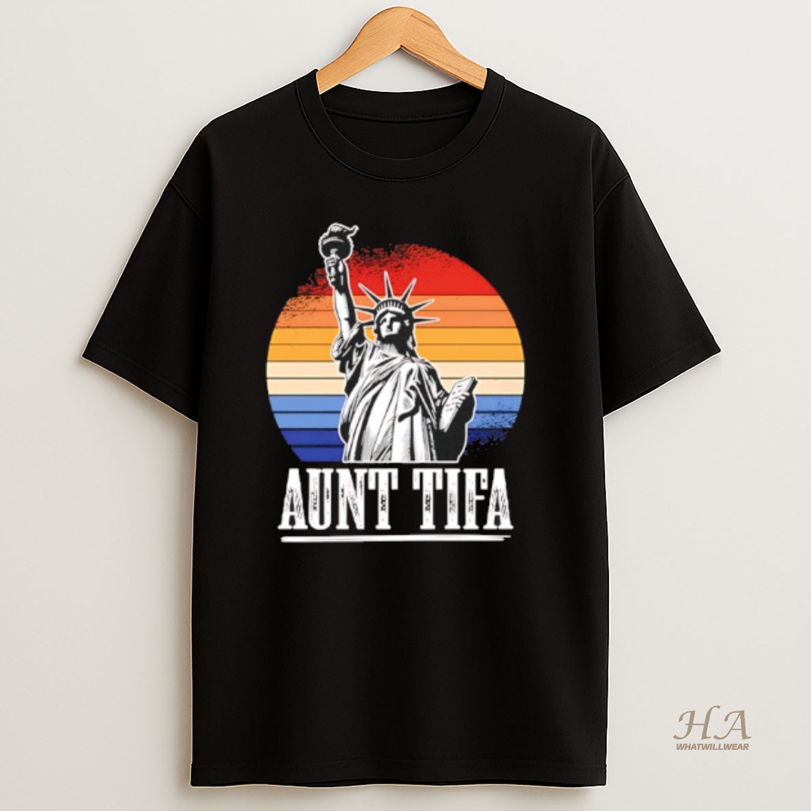 Official Aunt Tifa Statue Of Liberty Shirt