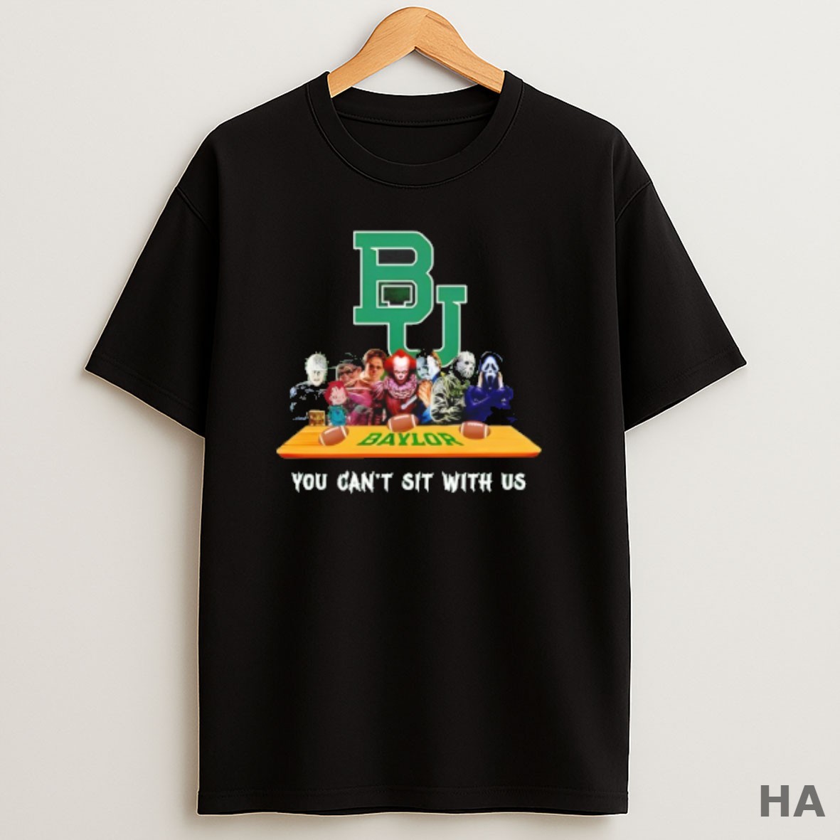 Official Baylor Bears Horror Movie Characters You Cant Sit With Us Halloween T Shirt