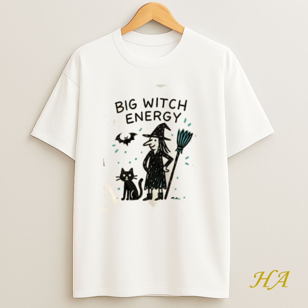 Official Big Witch Energy Witch Wiccan And Halloween T Shirt