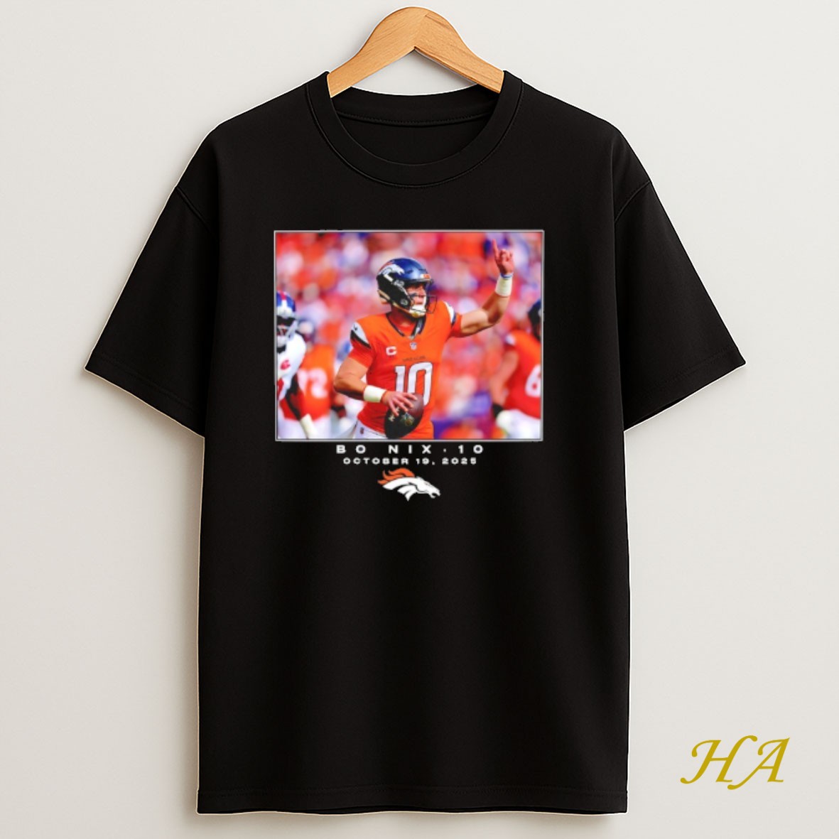 Official Bo Nix Denver Broncos Nfl Flash Features Week 7 T Shirt
