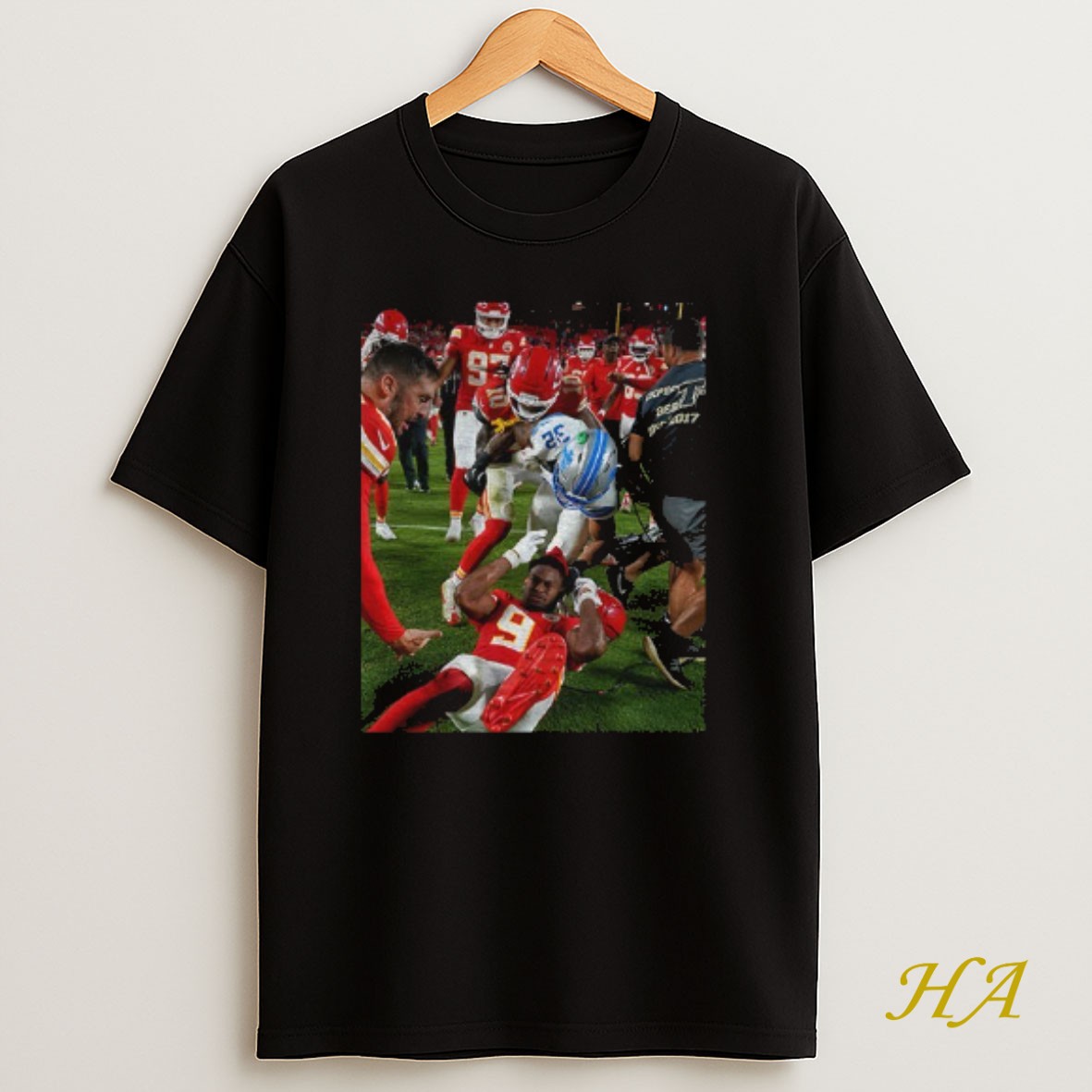 Official Brian Branch With Juju Smith Schuster Detroit Lions Vs Chiefs Shirt