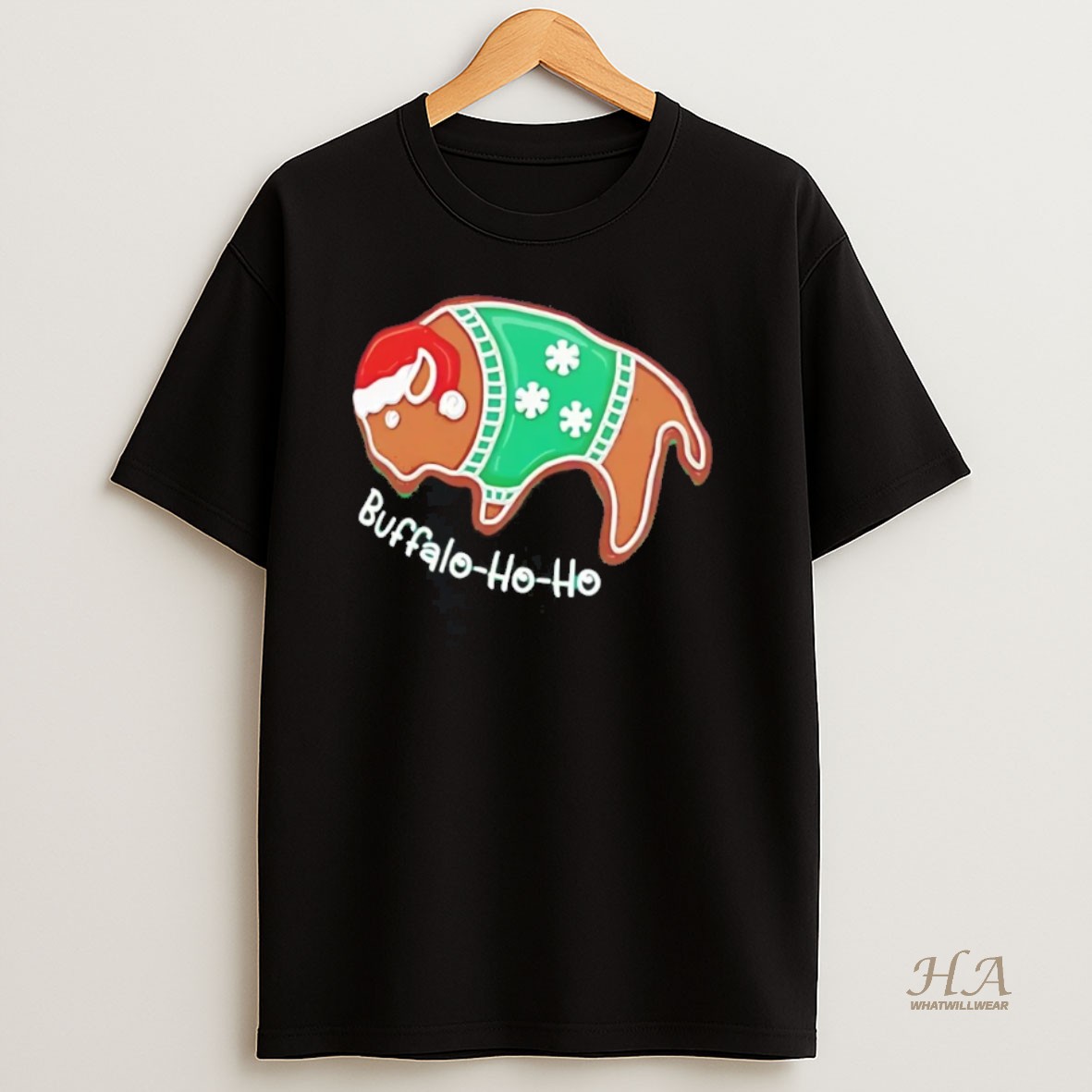Official Buffalo Ho Ho Bills Gingerbread Cookies Christmas Shirt