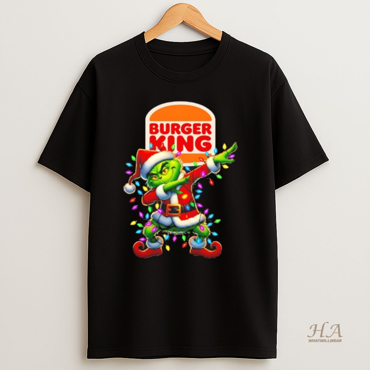 Official Burger King X Grinch Dabbing Christmas 2025 Shirt