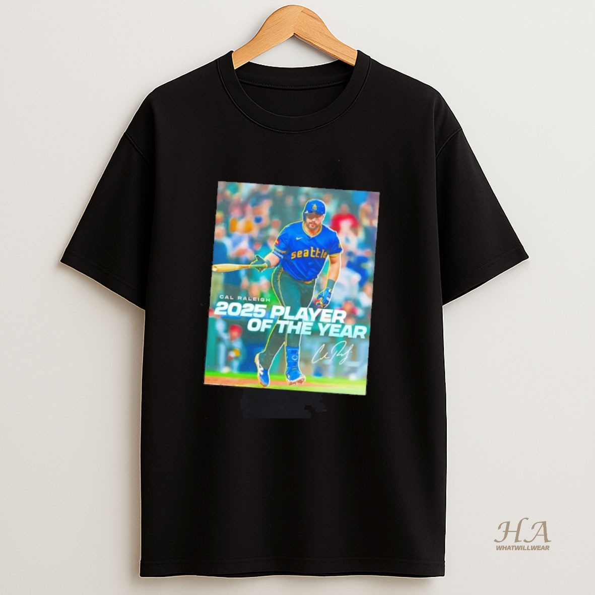 Official Cal Raleigh 2025 Player Of The Year Shirt