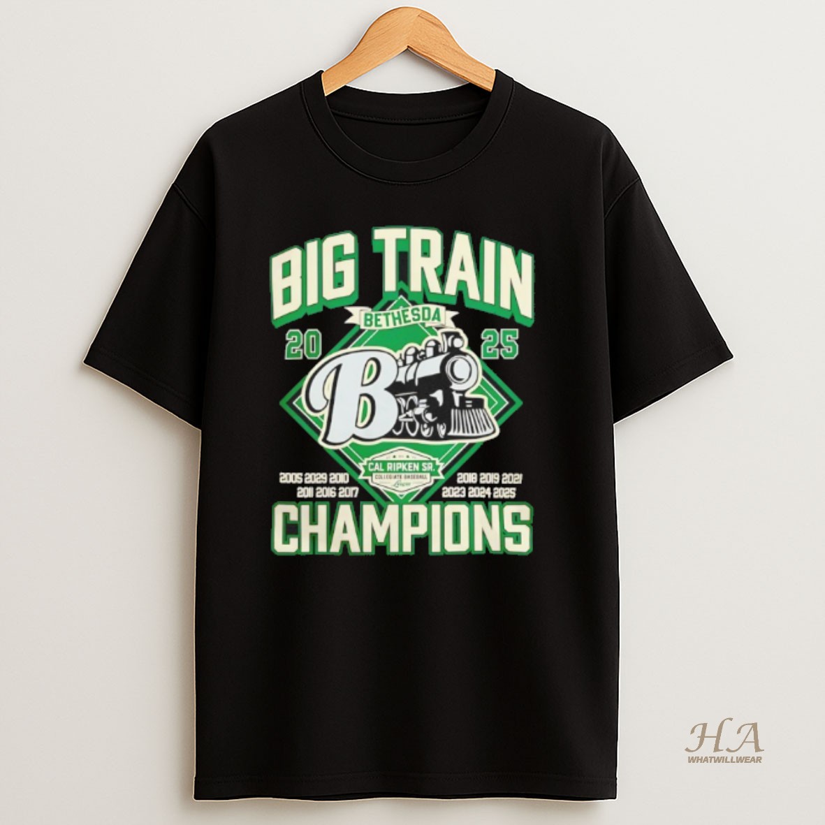 Official Cal Ripken Sr 2025 Big Train Bethesda Champions Shirt