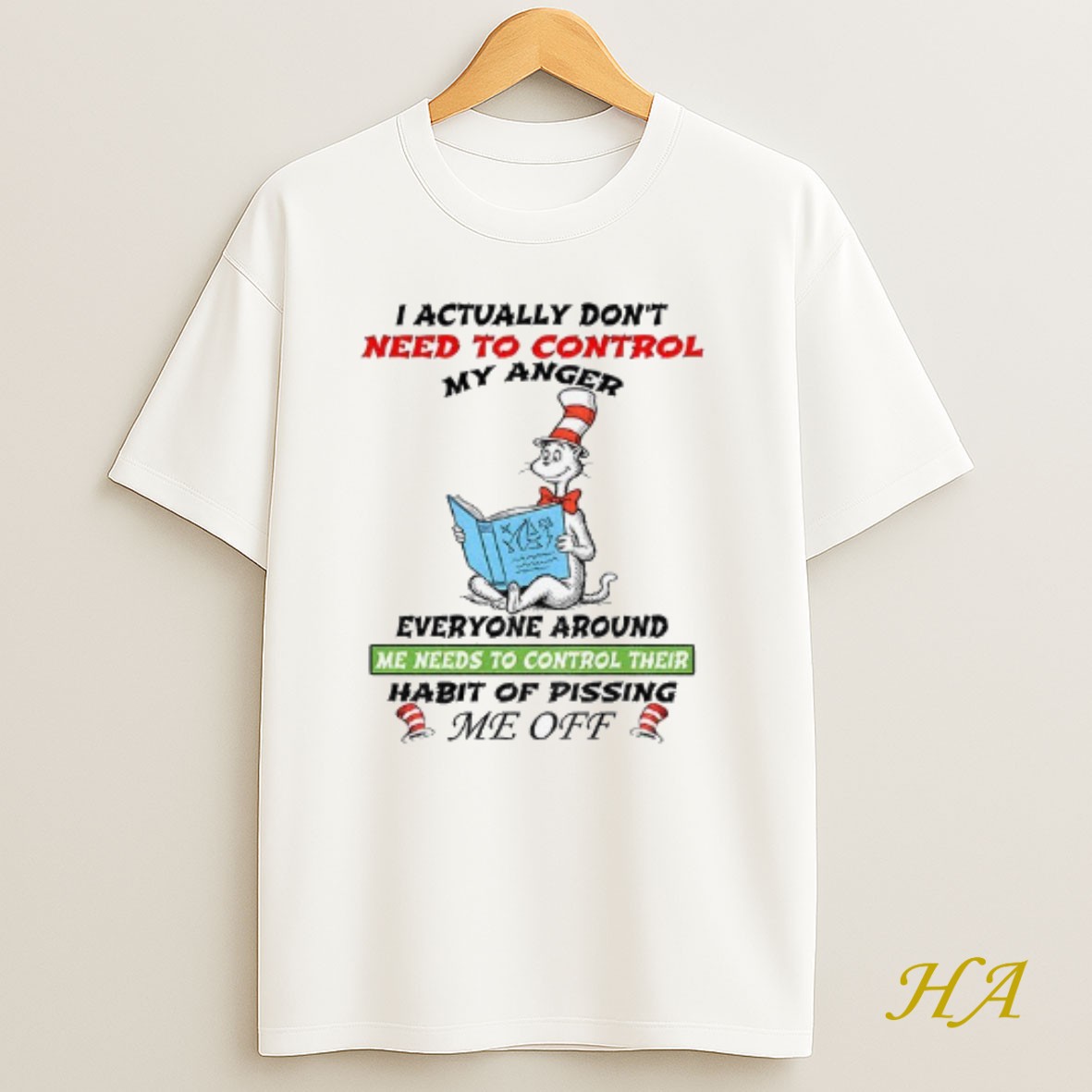 Official Cat I Actually Dont Need To Control My Anger Everyone Around Me Needs To Control T Shirt