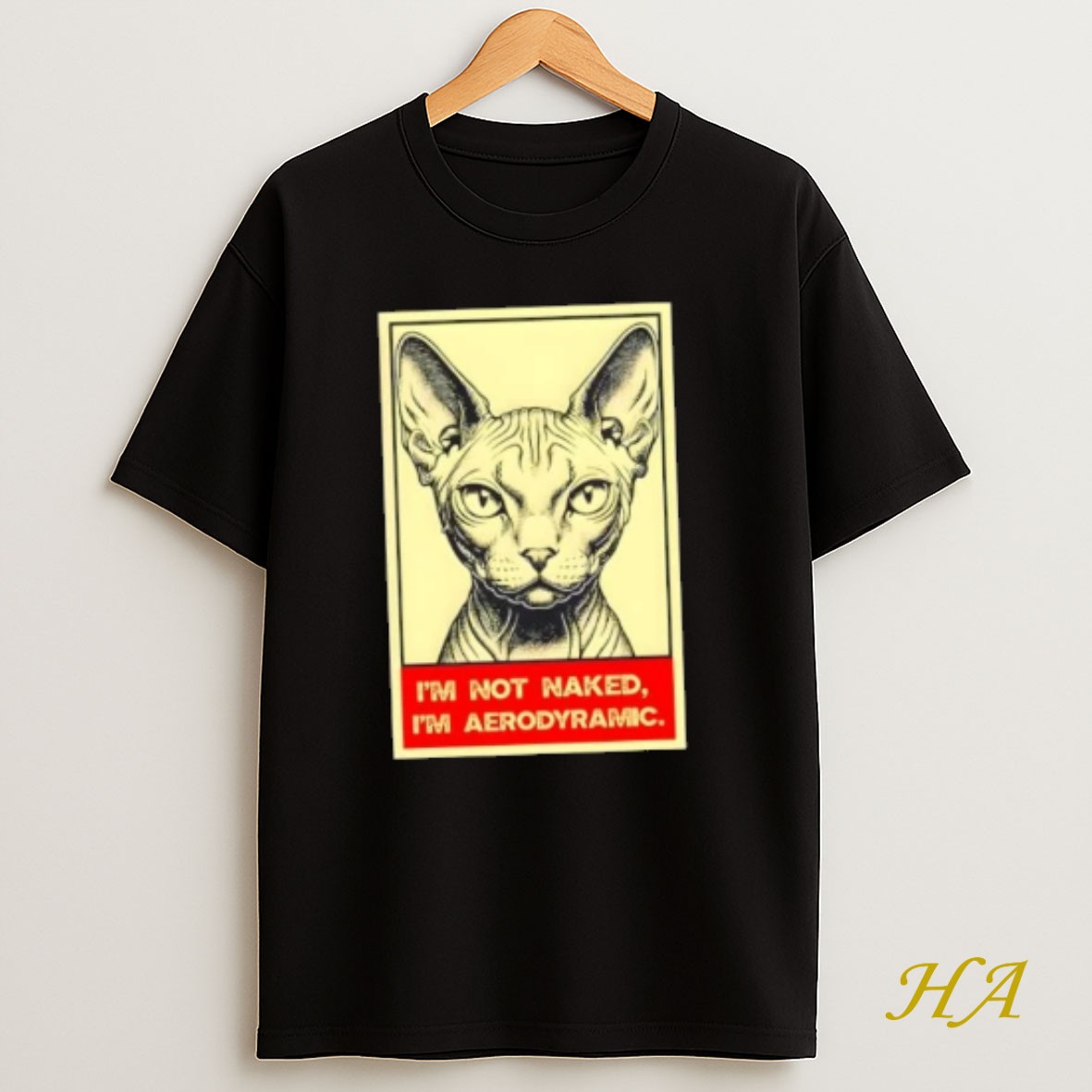 Official Cat Im Not Naked Im Aerodynamic T Shirt