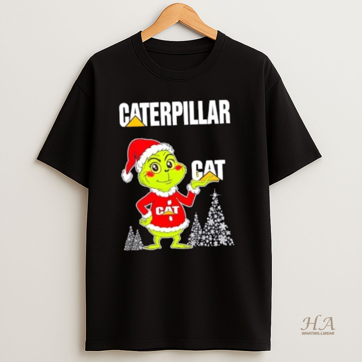 Official Caterpillar And Grinchmas Merry Christmas Shirt
