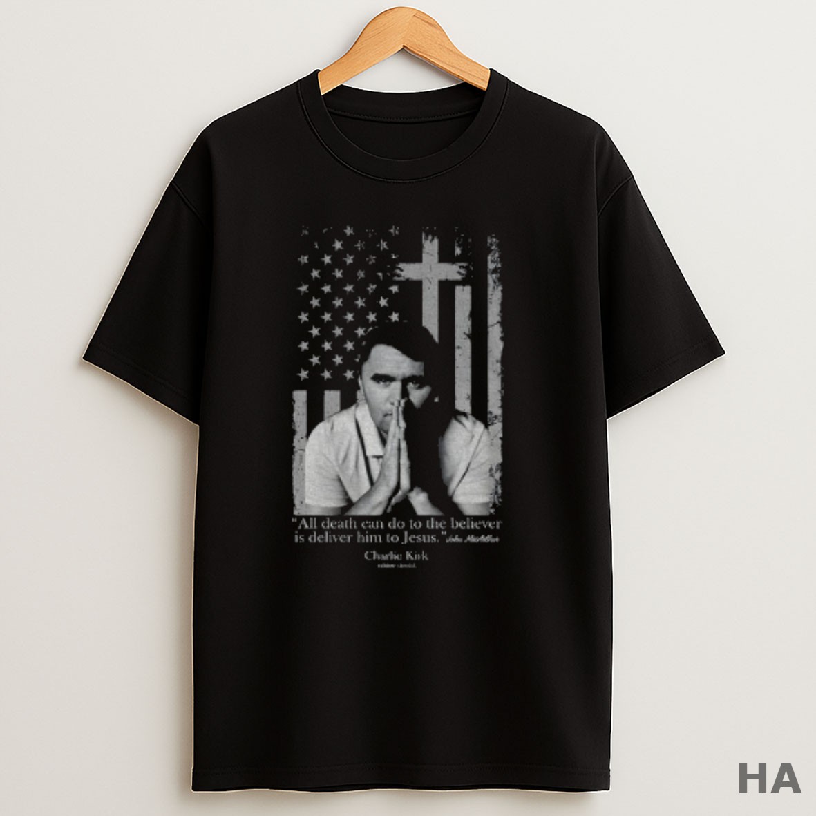 Official Charlie Kirk American Flag 1993 2025 All Death Can Do To The Believer Is Deliver Him To Jesus T Shirt