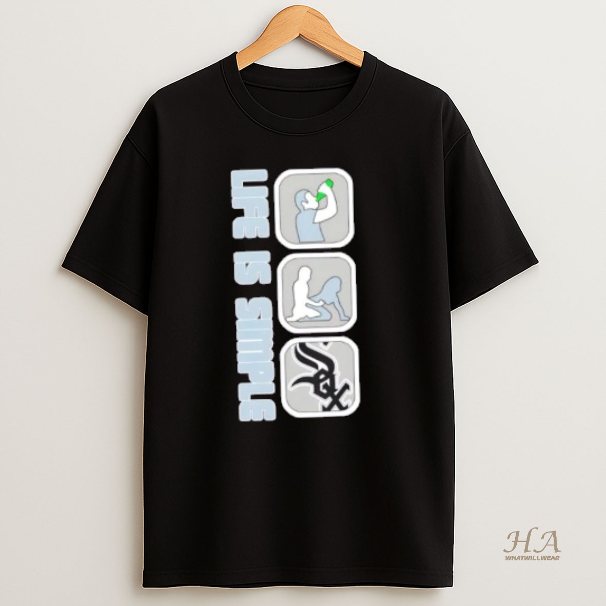 Official Chicago White Sox Baseball Life Is Simple T Shirt