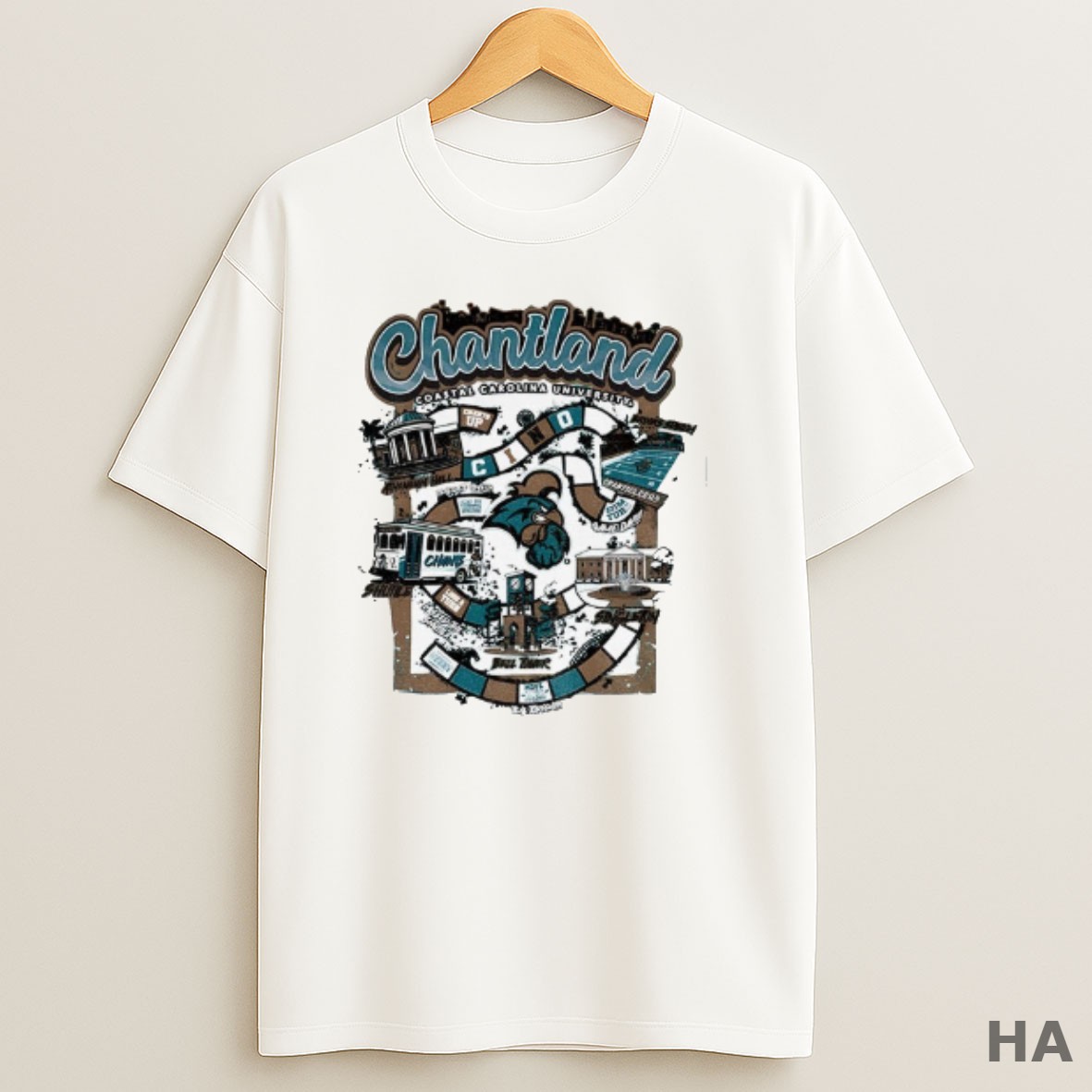 Official Coastal Carolina Chanticleers Football Ncaa Division I Chantland T Shirt