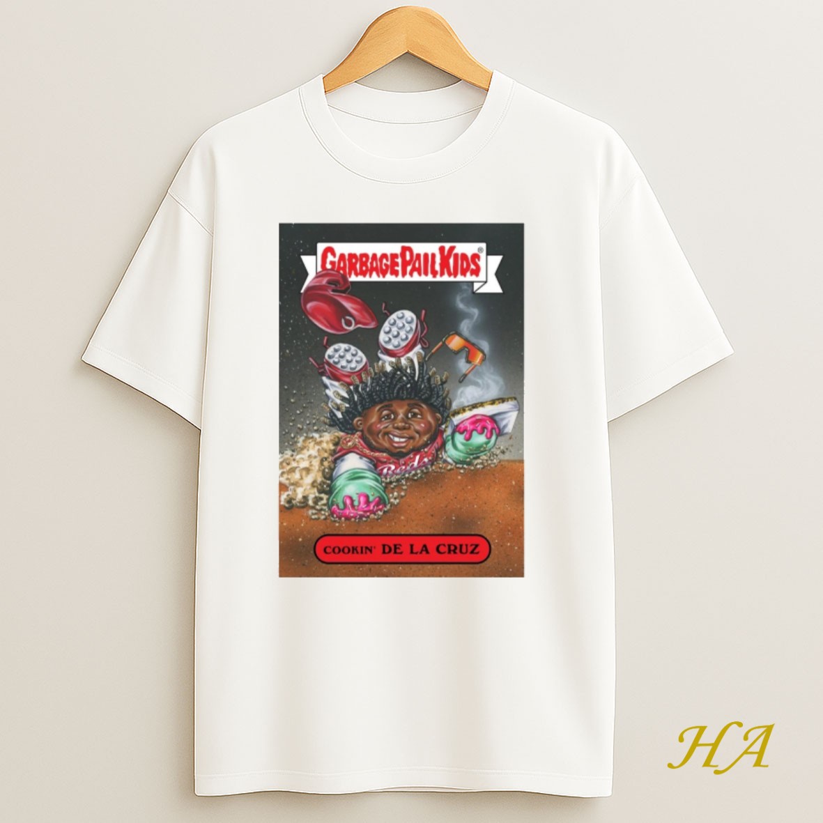 Official Cookin Elly De La Cruz Garbage Pail Kids Cincinnati Reds Mlb Card T Shirt