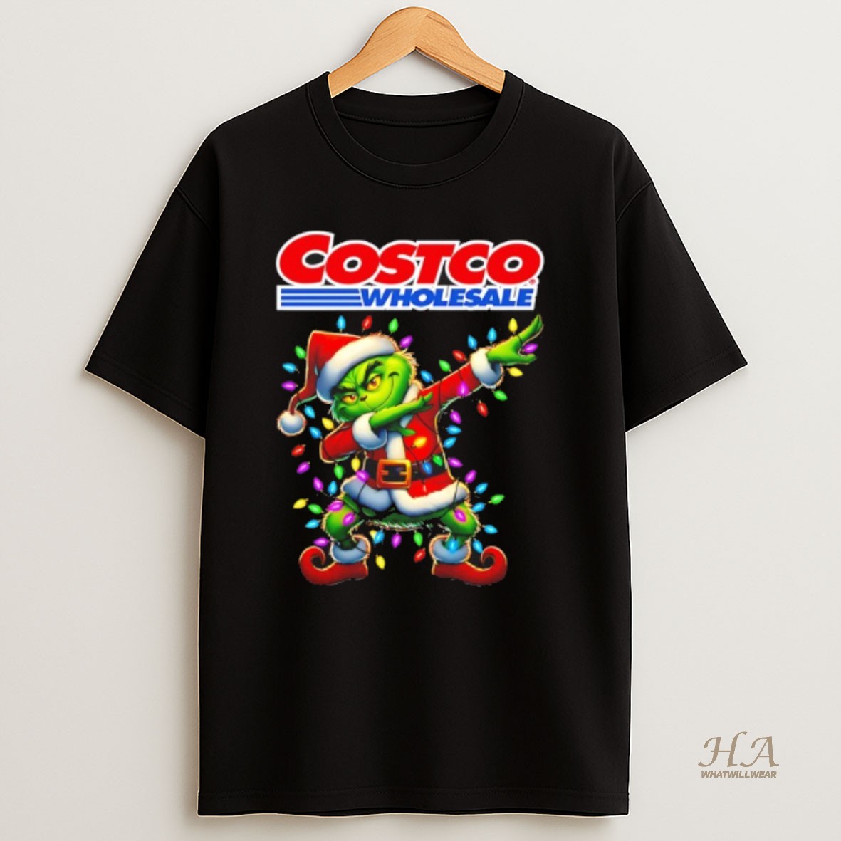 Official Costco Wholesale X Grinch Dabbing Christmas 2025 Shirt