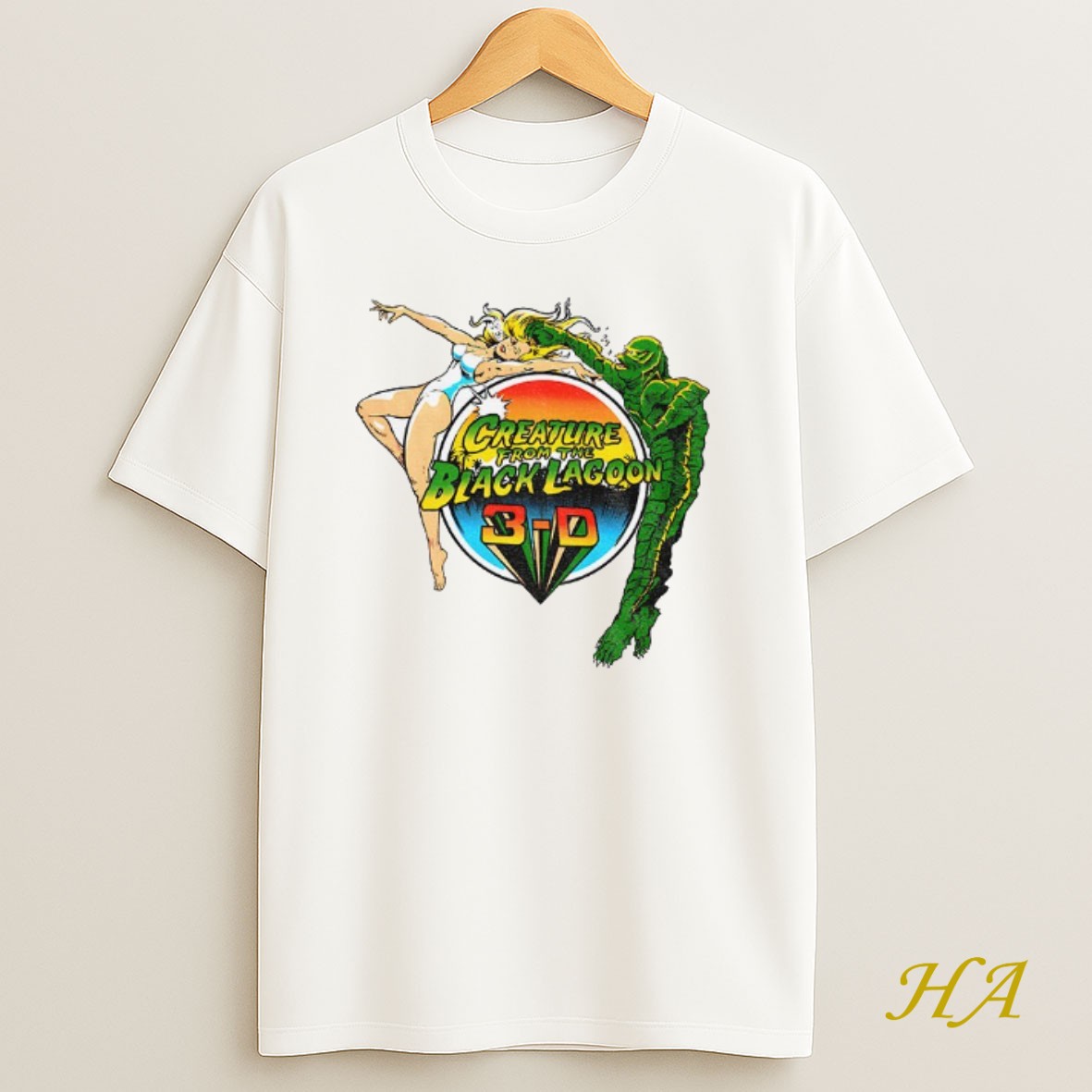 Official Creature From The Black Lagoon 3 0 Gill Man Cartoon Shirt