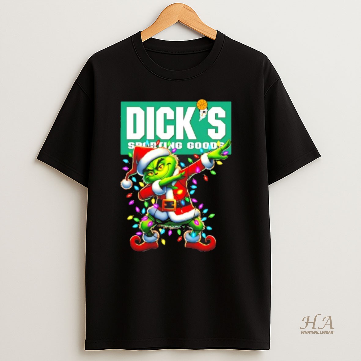 Official Dicks Sporting Goods X Grinch Dabbing Christmas 2025 Shirt