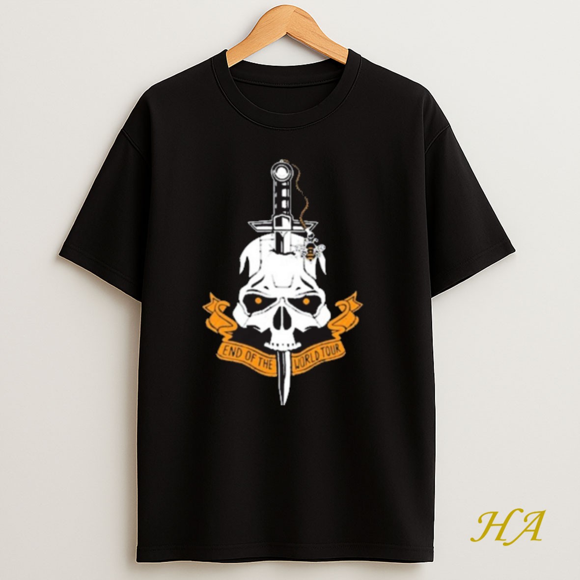 Official Dan And Phil End Of The World Tour Doomed Skull 2025 T Shirt