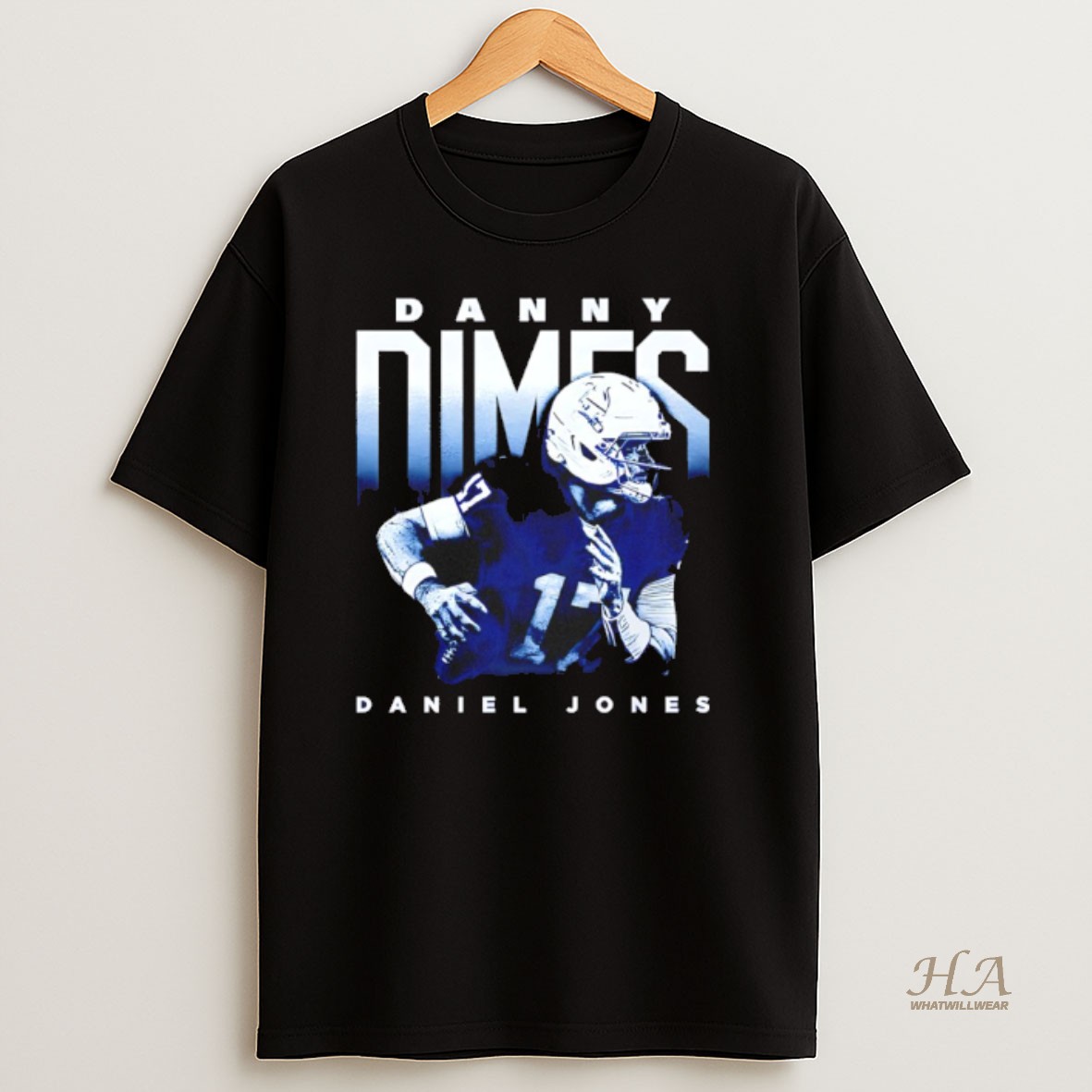 Official Daniel Jones Indianapolis Colts Danny Dimes Player Graphic Shirt