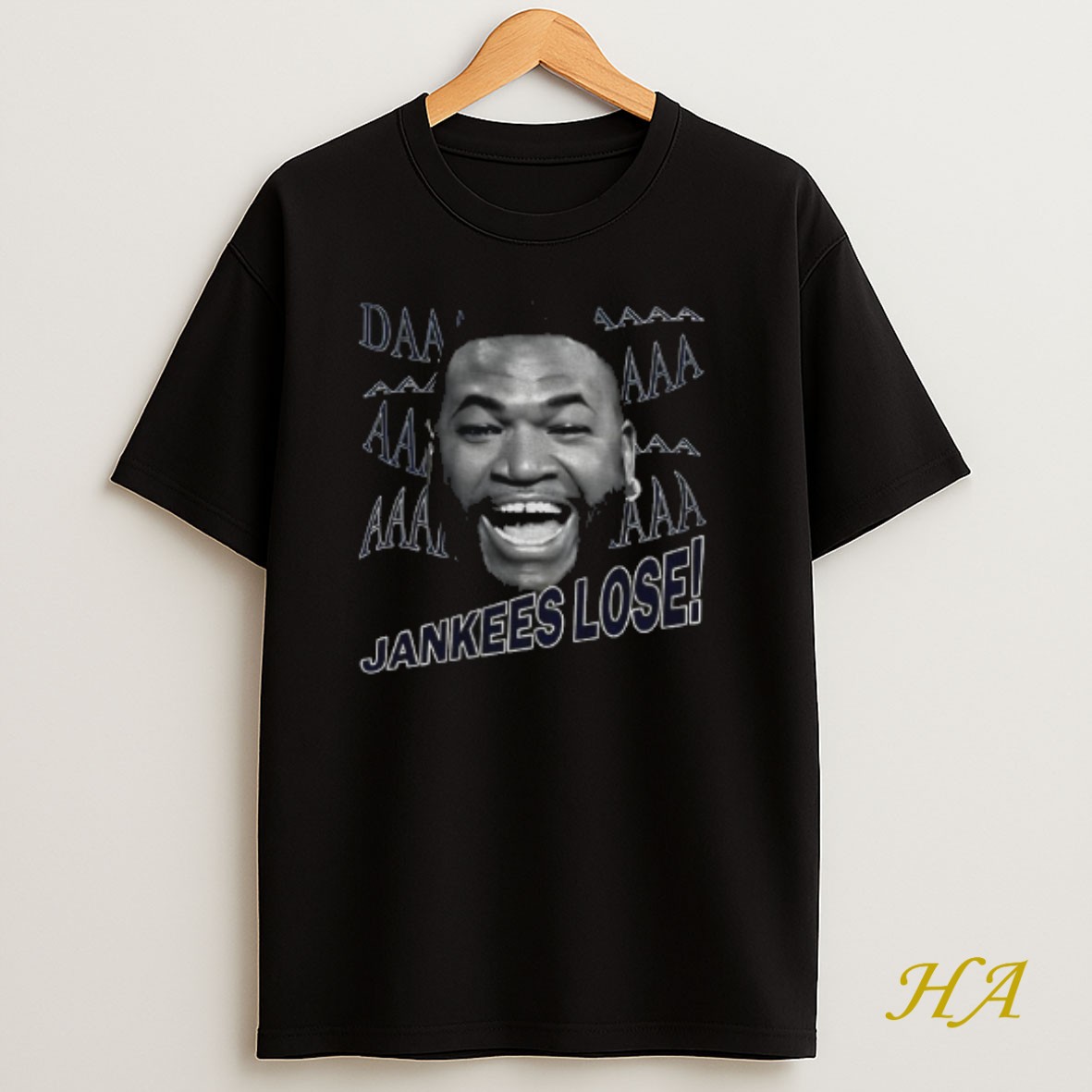 Official David Ortiz Boston Red Sox Big Face Daaaaa Jankees Lose Baseball Funny T Shirt