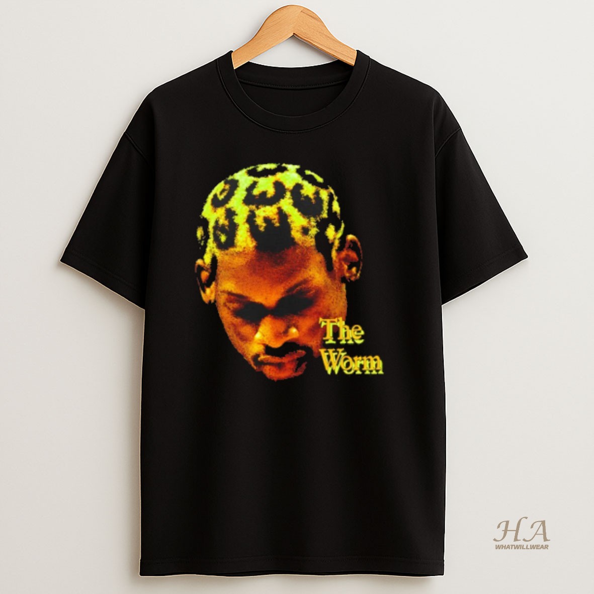 Official Dennis Rodman Graphic The Worm Vintage Basketball T Shirt