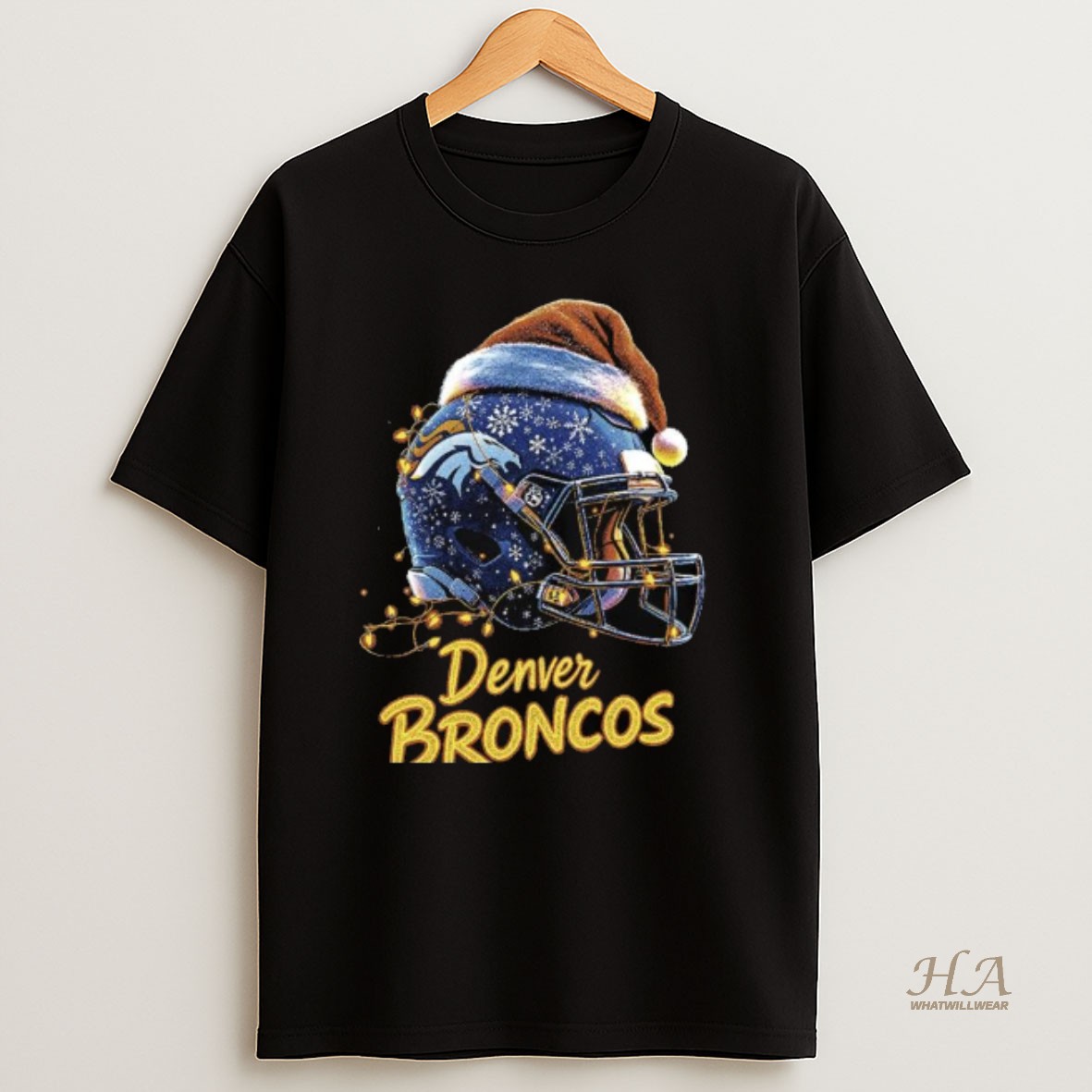 Official Denver Broncos Nfl Helmet Merry Christmas 2025 Long Sleve T Shirt