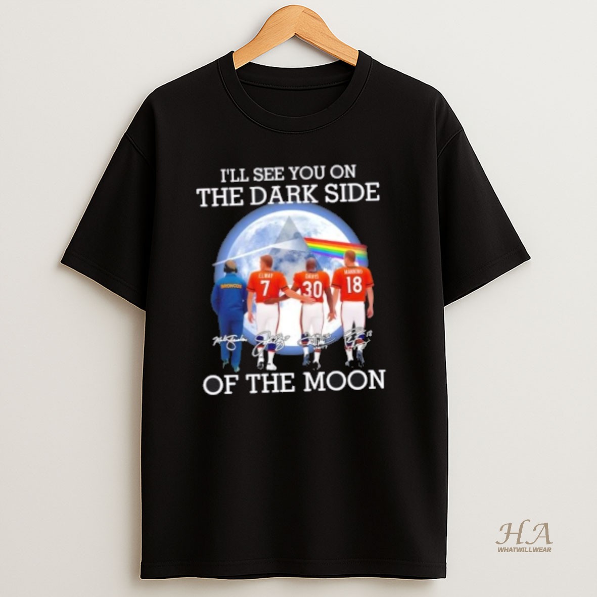 Official Denver Broncos Legends Ill See You On The Dark Side Of The Moon T Shirt