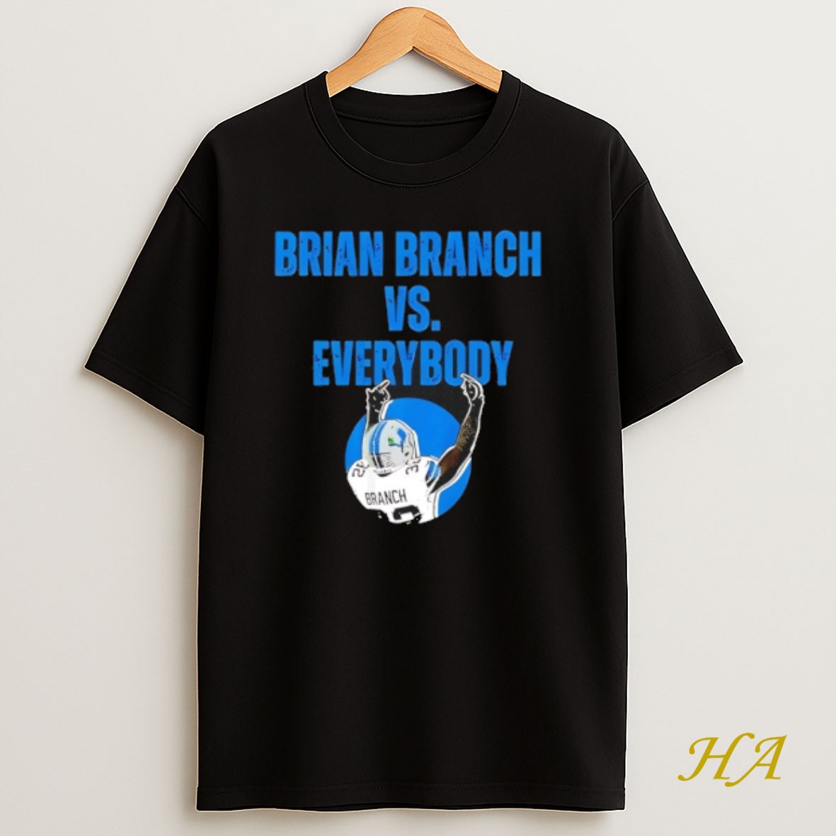 Official Detroit Lions Brian Branch Vs Everybody T Shirt