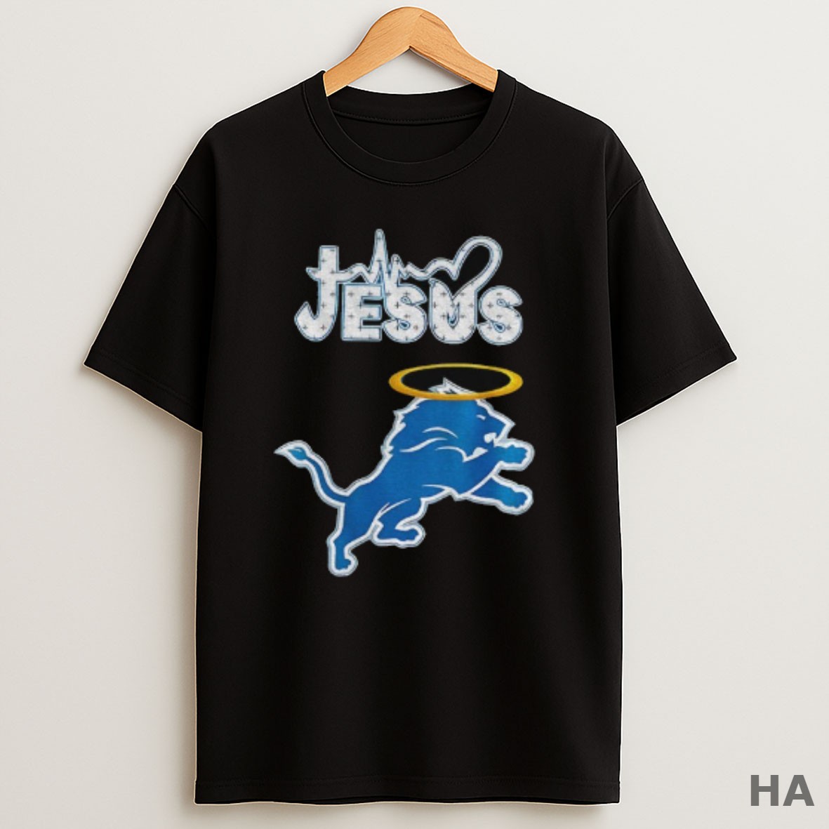 Official Detroit Lions Jesus Nfl Football Logo 2025 T Shirt