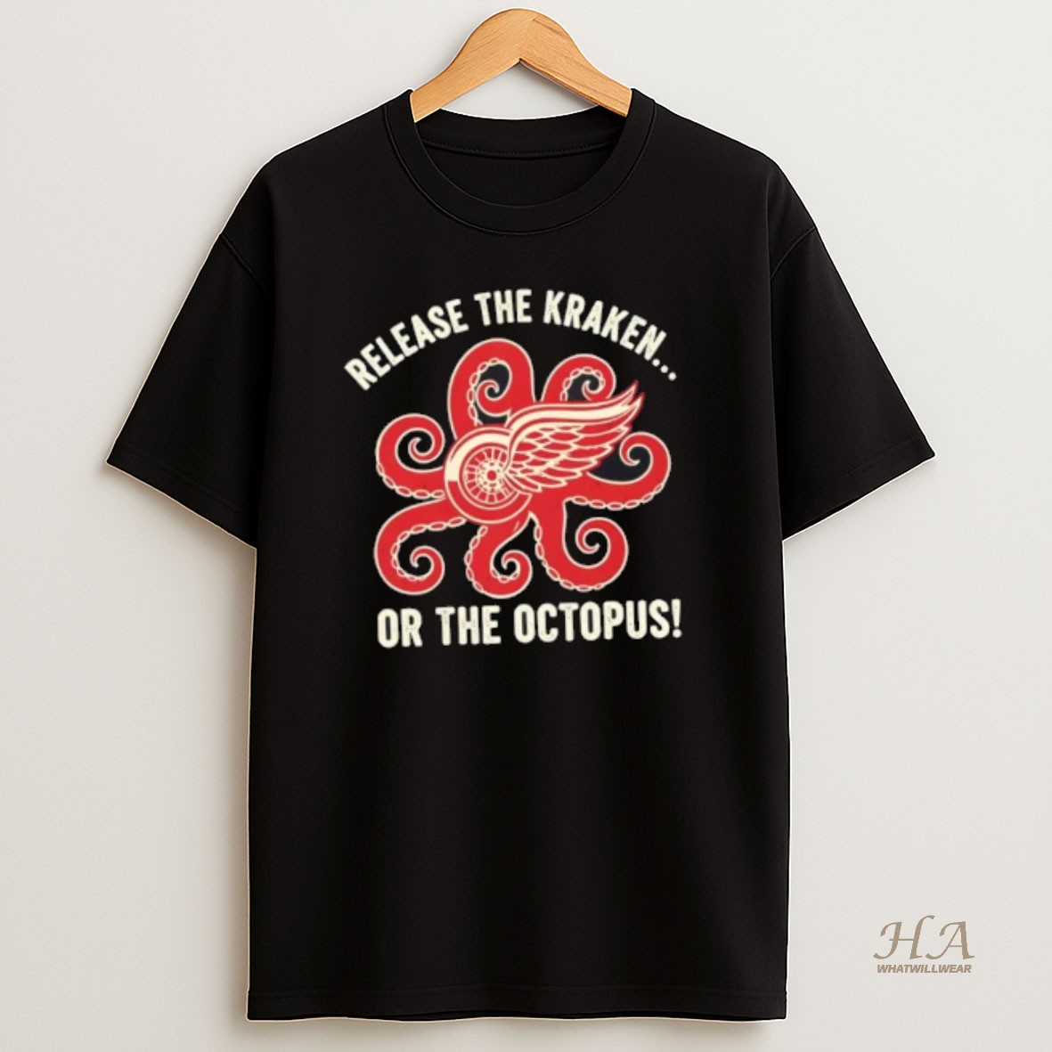Official Detroit Red Wings Release The Kraken T Shirt