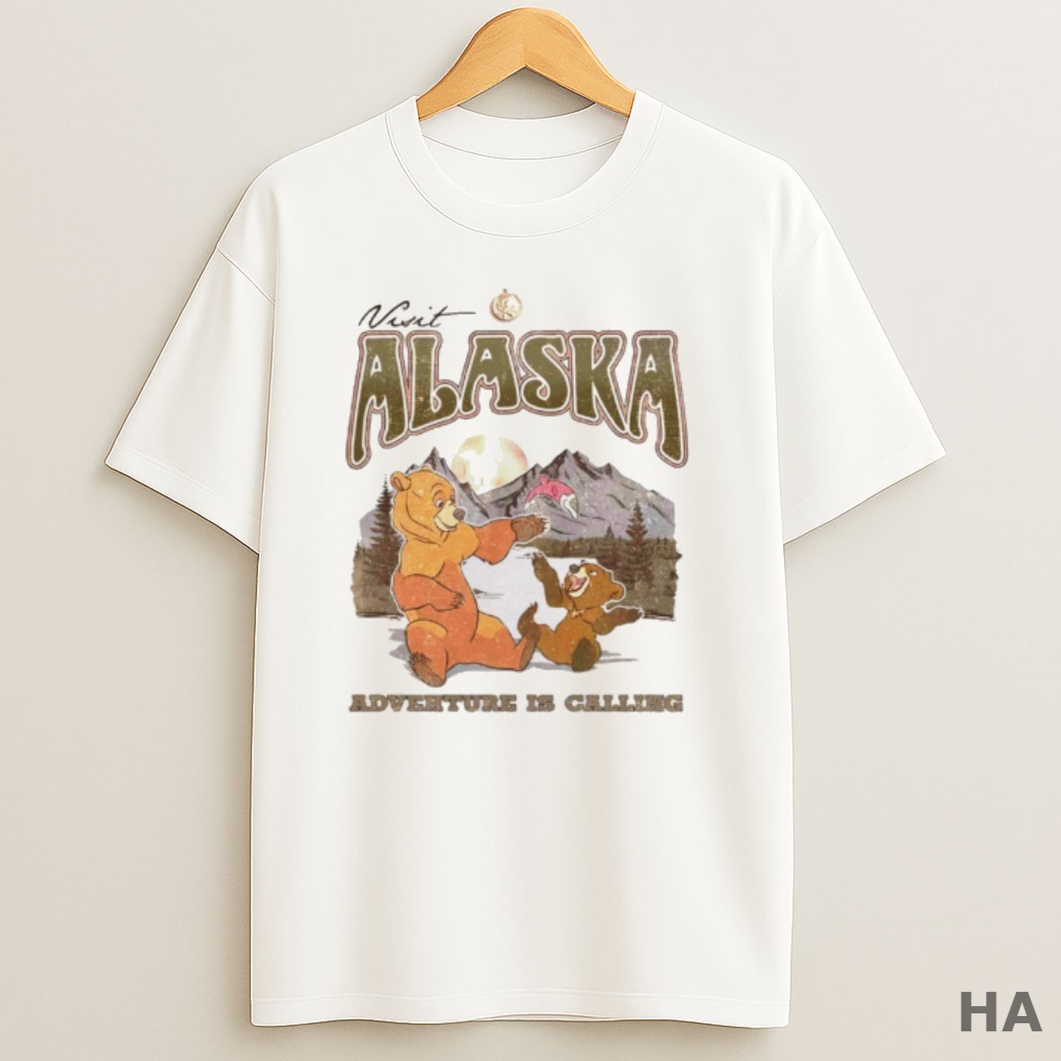 Official Disney Brother Bear Visit Alaska Adventure Is Calling Vintage T Shirt