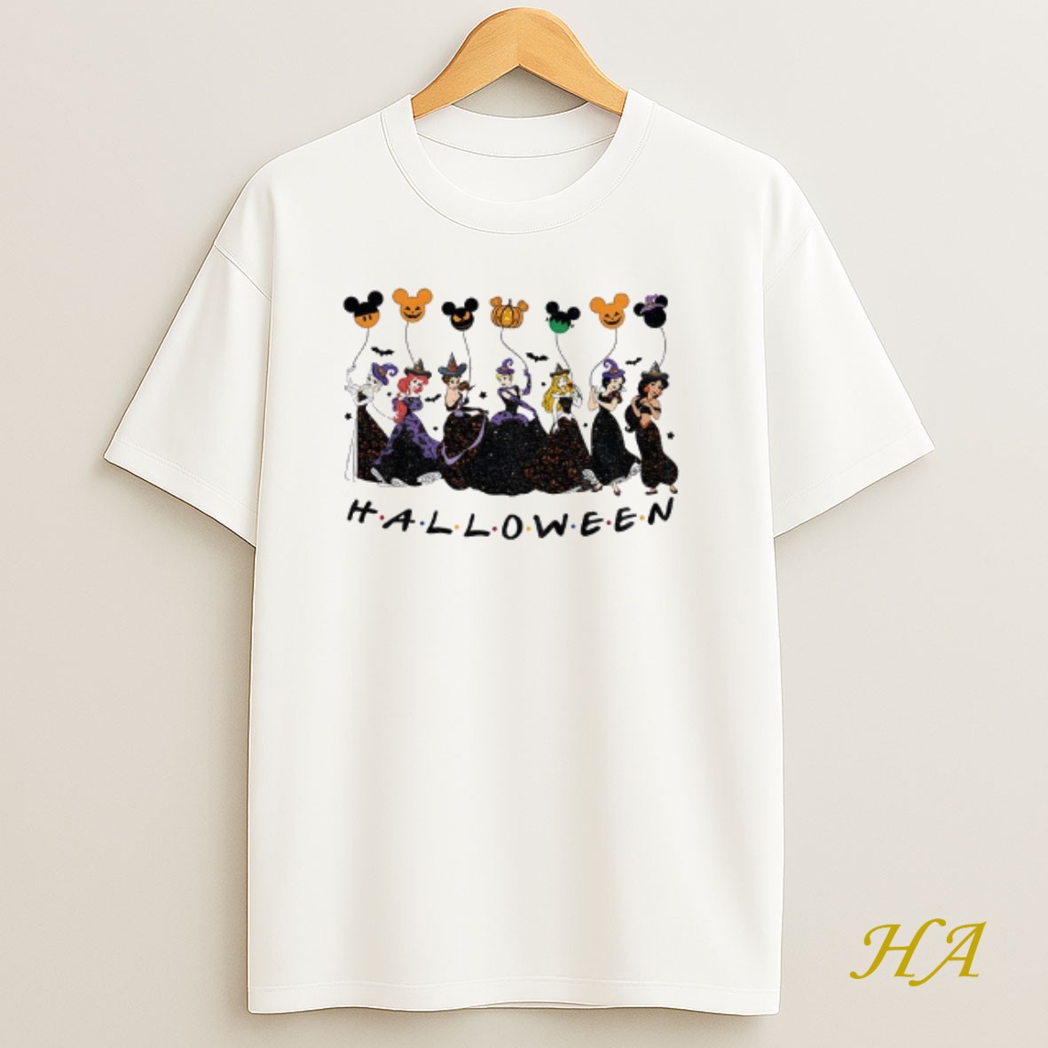 Official Disney Witchy Princess Characters Halloween 2025 T Shirt
