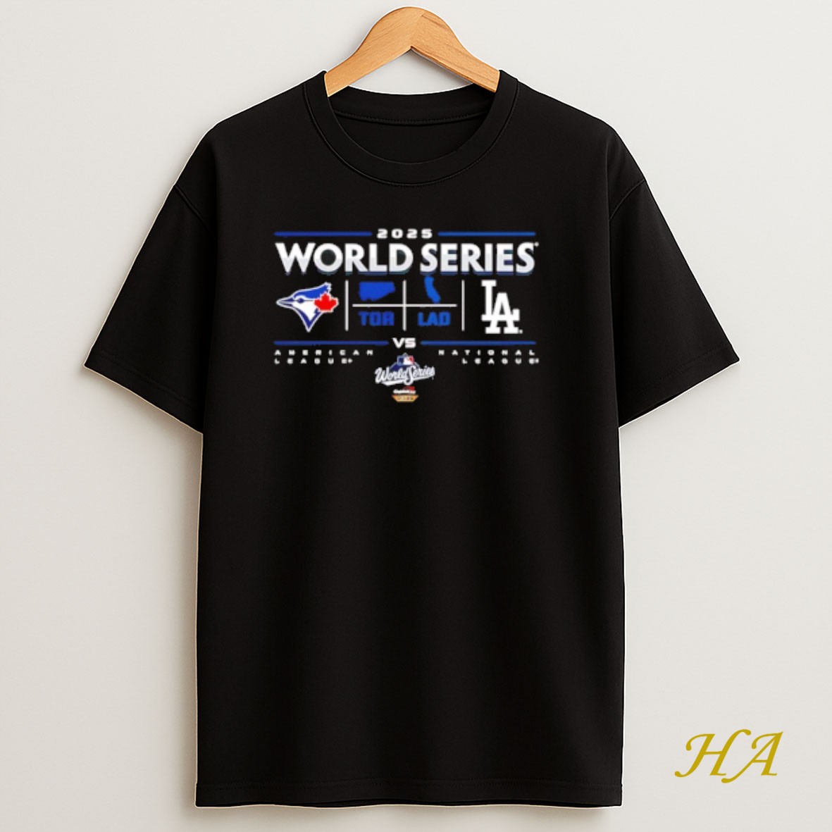 Official Dodgers Vs Blue Jays 2025 World Series Change Up Matchup T Shirt