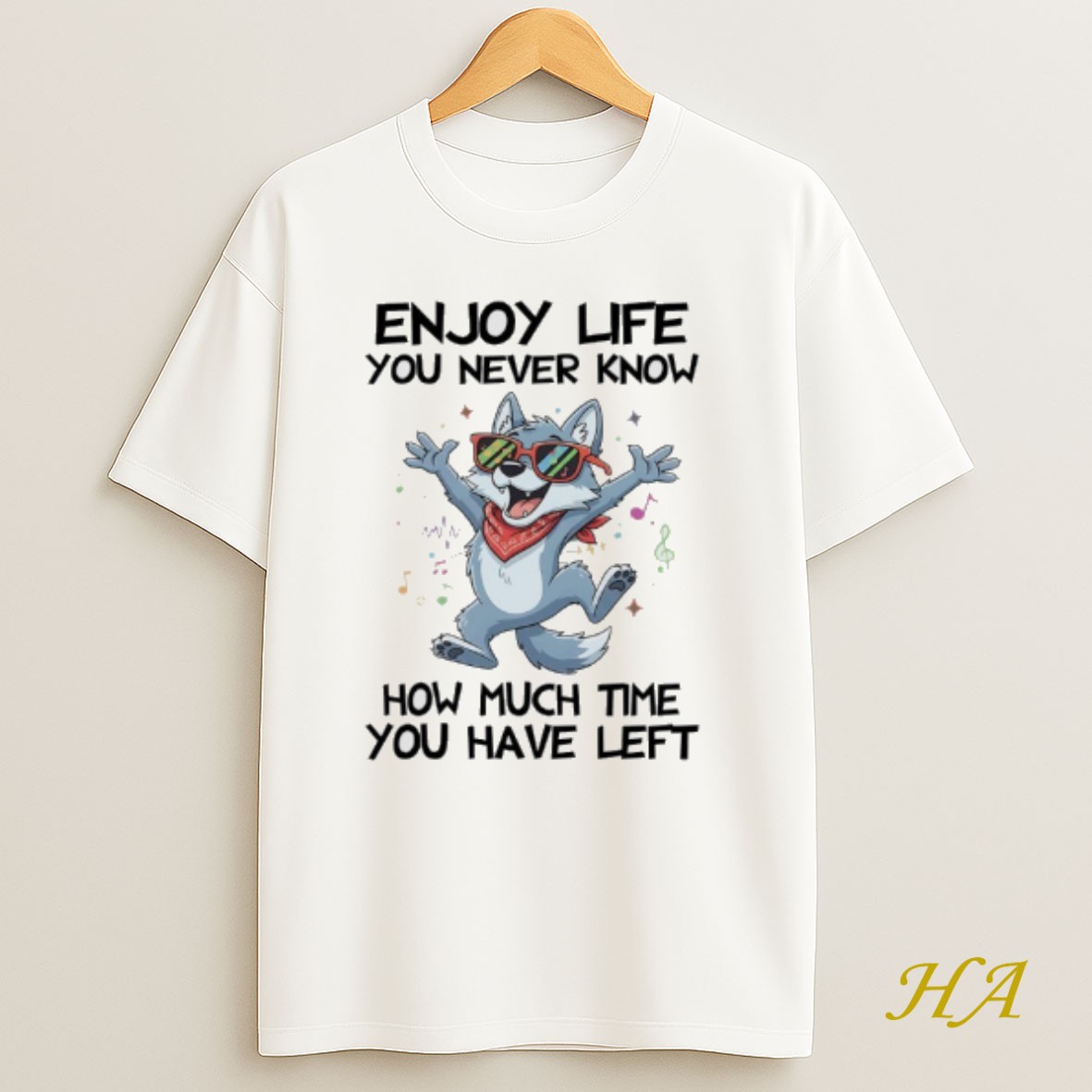 Official Dog Enjoy Life You Never Know How Much Time You Have Left T Shirt