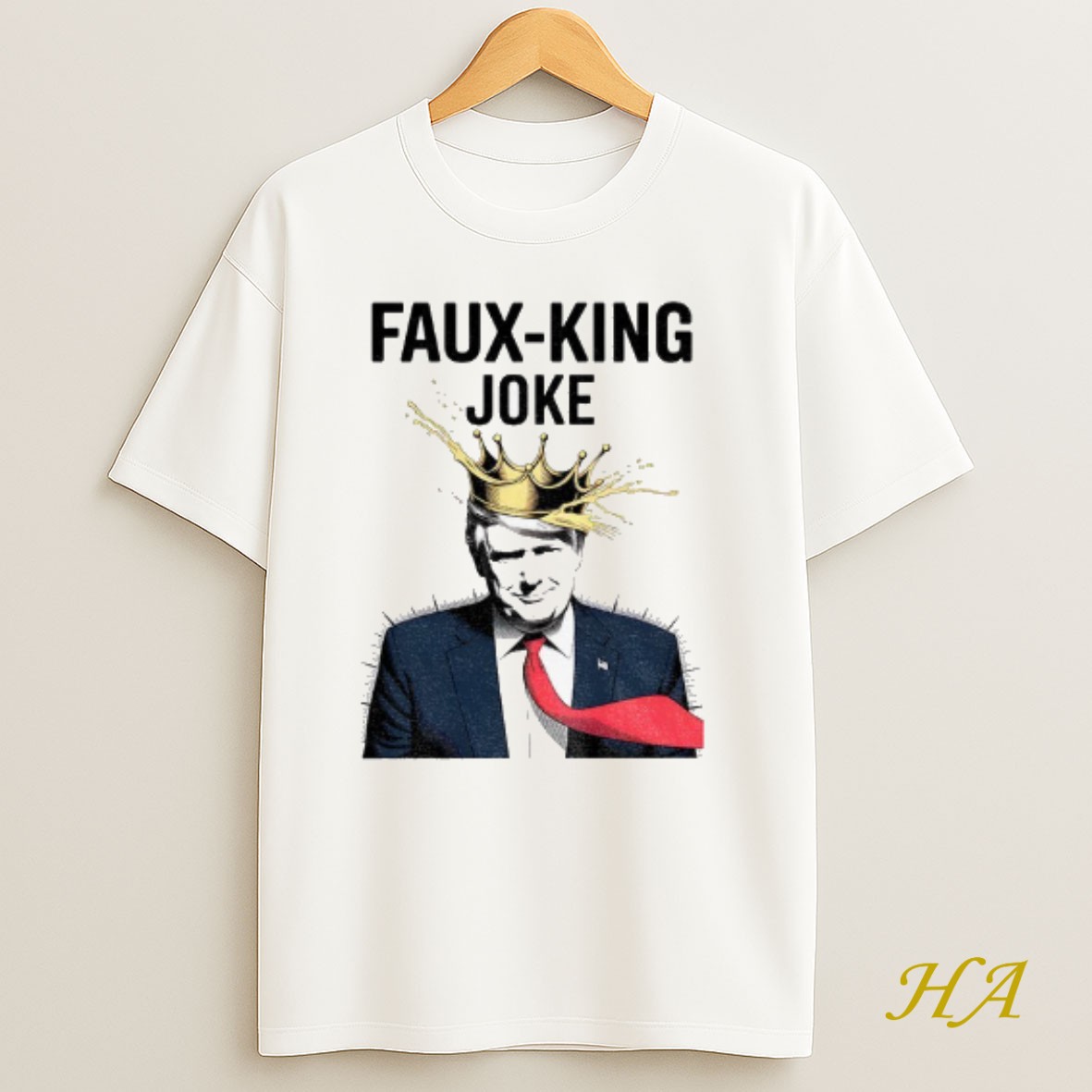Official Donald Trump Faux King Joke Resist Protest Anti Trump No Kings T Shirt