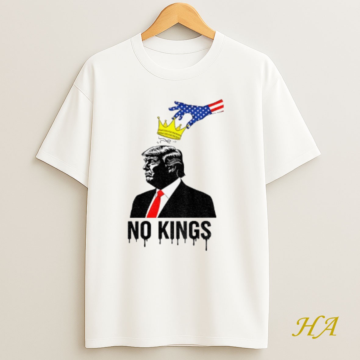Official Donald Trump No Kings Democracy America T Shirt