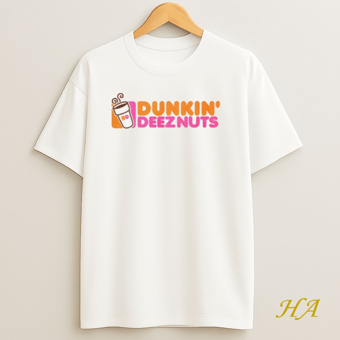 Official Dunkin Deeznuts Coffee Logo T Shirt