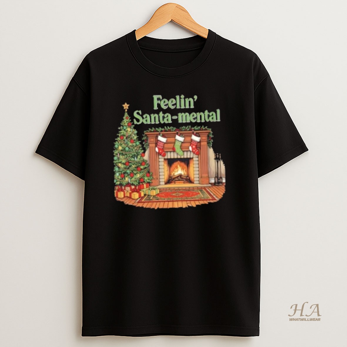 Official Feeling Santa Mental Christmas Shirt