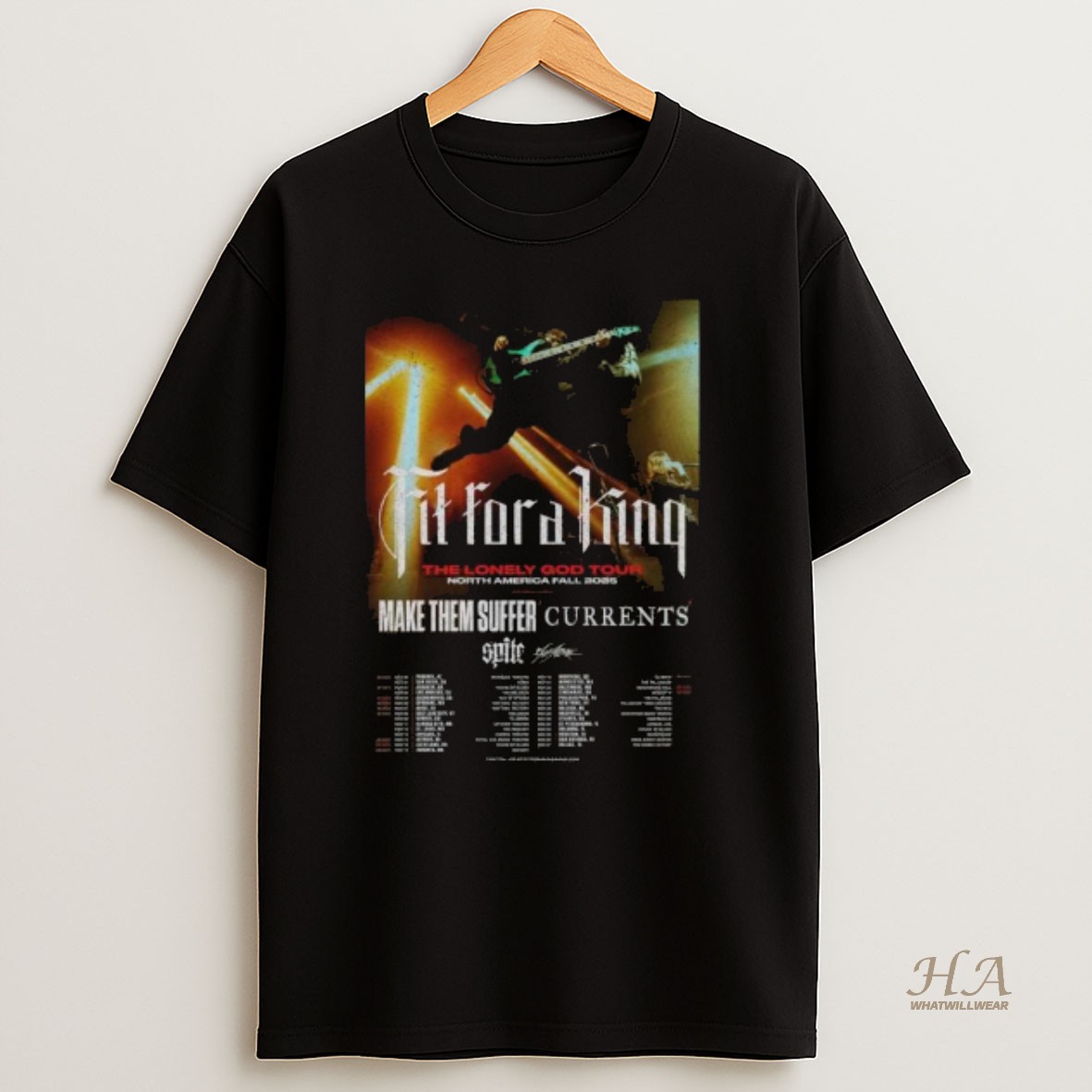 Official Fit For A King Borth America Fall 2025 Long Sleve T Shirt
