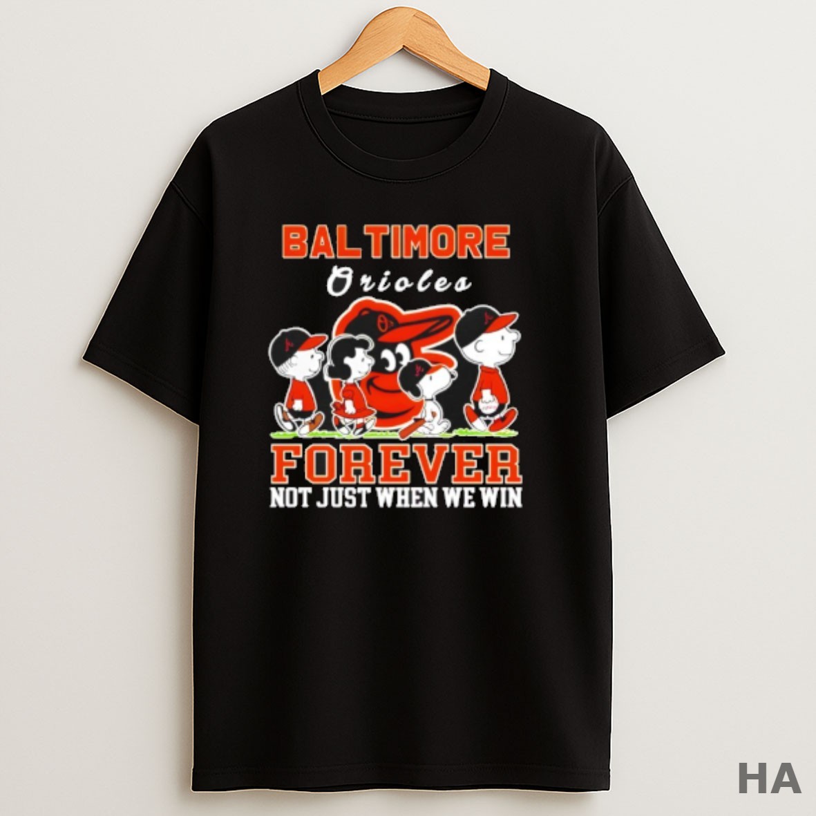 Official Forever Baltimore Orioles Snoopy And Peanuts Forever Not Just When We Win T Shirt