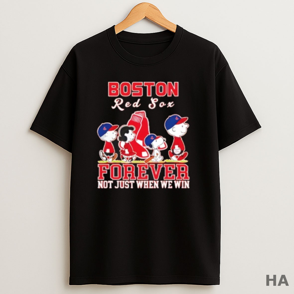 Official Forever Boston Red Sox Snoopy And Peanuts Forever Not Just When We Win T Shirt